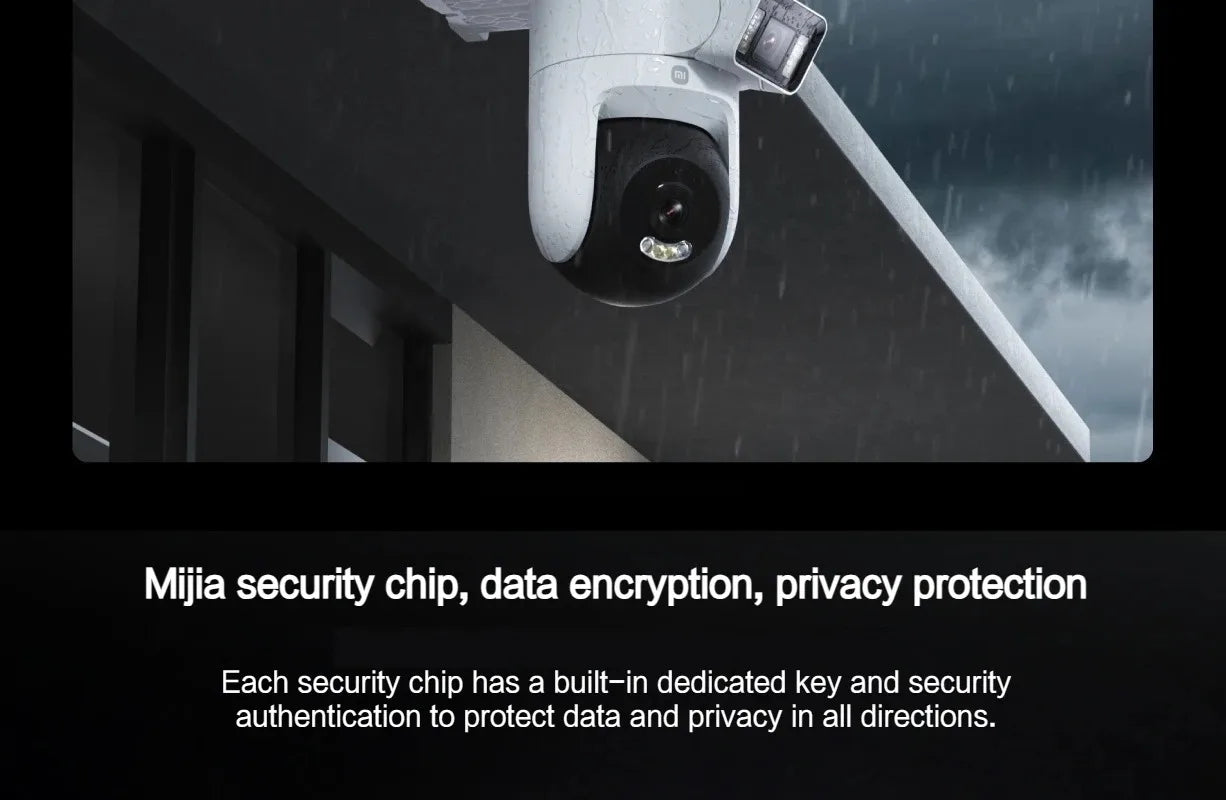 New Xiaomi Outdoor Camera 4 Dual Lens 5MP 3K HD Dual View Monitoring Panoramic Closeup Tracking IP66 Weatherproof AntiTheft CN