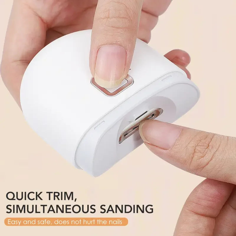 1 Pcs Electric Automatic Nail Clipper Manicure Nail Trimmer For Adult Finger Toe Scissors Pedicure Thick Nails Cutter Sharpener