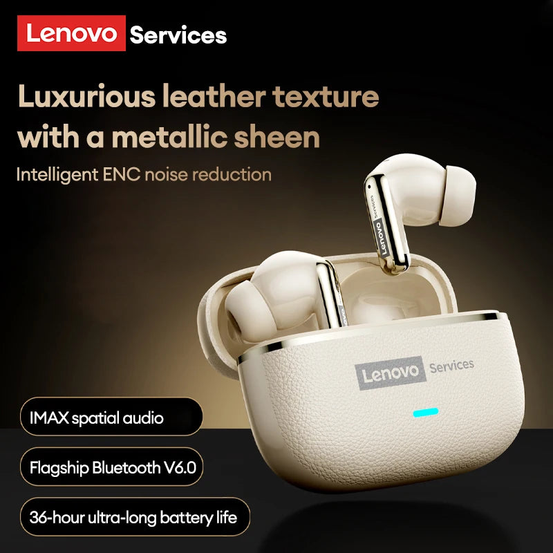 Lenovo LE208 TWS Wireless Earphones Bluetooth V6.0 Hi-Fi AUDIO IMAX-level Sound Earphones Stereo ENC Noise Cancelling Earbuds