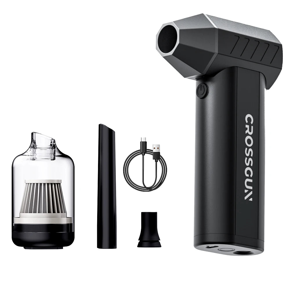 CROSSGUN New Jet Fan Strong Portable Power Handheld Dust Elimination Computer Hurricane Storm Source Turbo Jetfan LED X6 Pro
