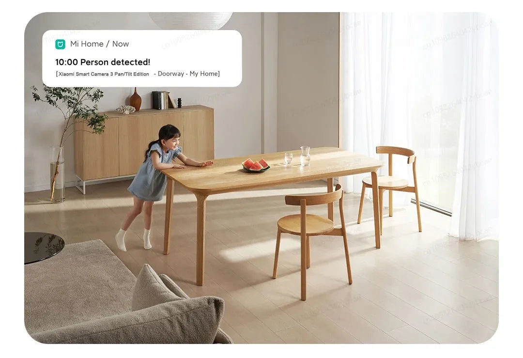 XIAOMI Smart Camera 3 Chinese Version,3K Ultra-clear HD,360° Pan-Tilt-Zoom,AI Human Detection,5 Megapixel Two-Way Voice Calls