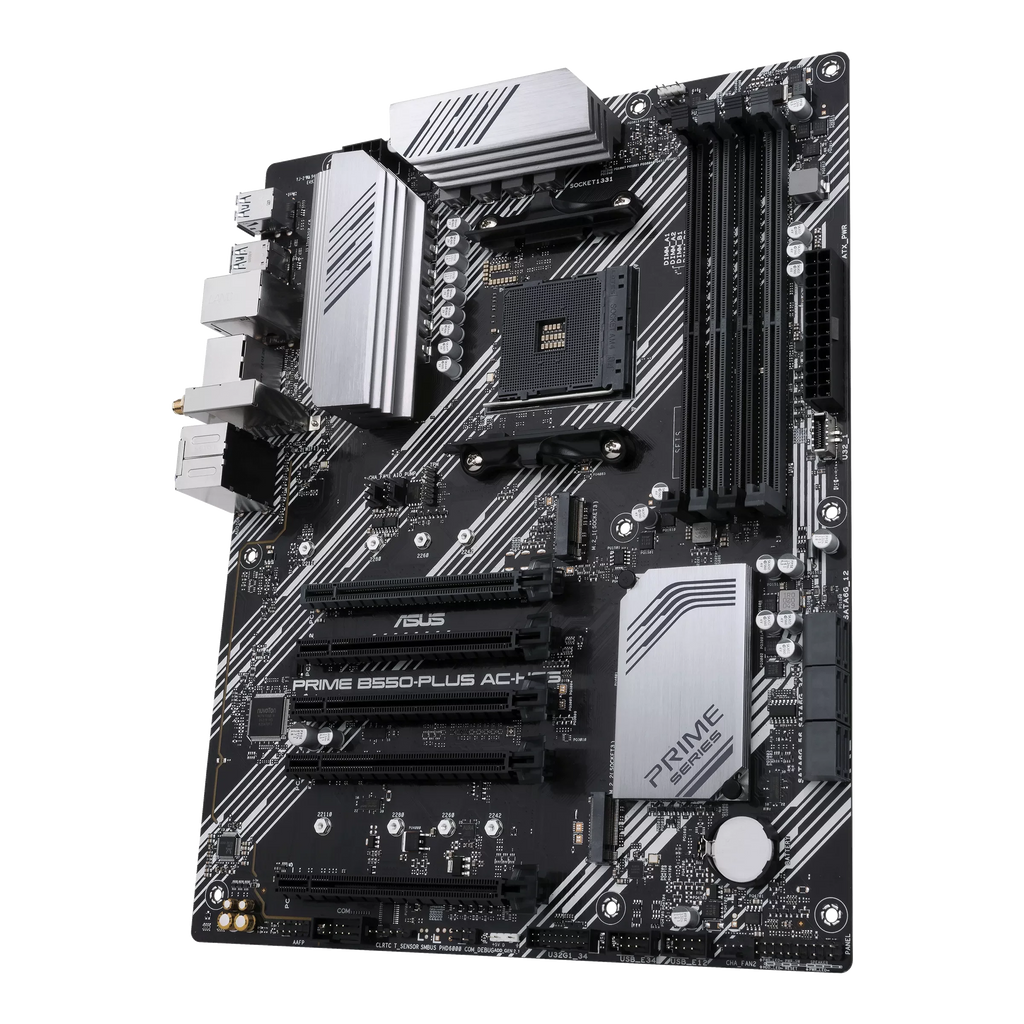 ASUS PRIME B550-PLUS AC-HES Motherboard Socket AM4 CPU DDR4 4866 (OC) Memory Chipset B550 ATX Mainboard