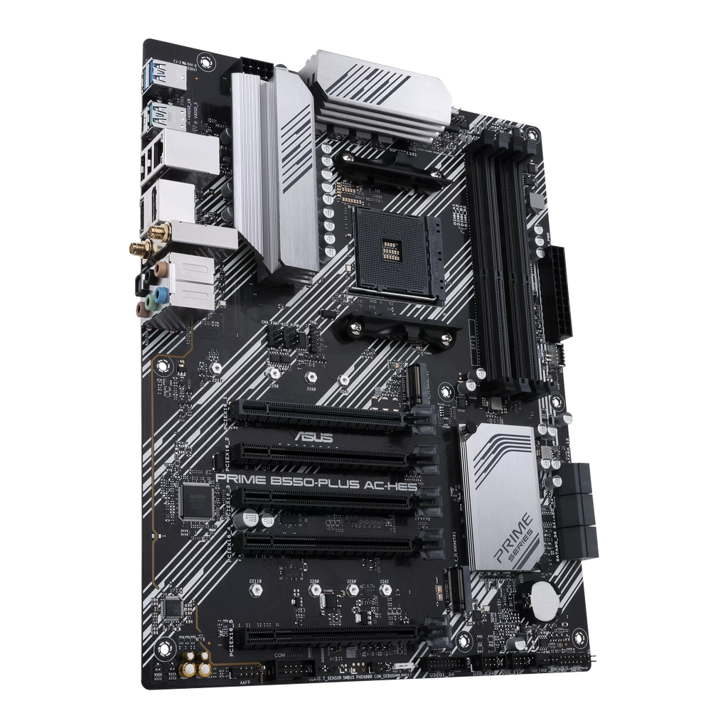 ASUS PRIME B550-PLUS AC-HES Motherboard Socket AM4 CPU DDR4 4866 (OC) Memory Chipset B550 ATX Mainboard