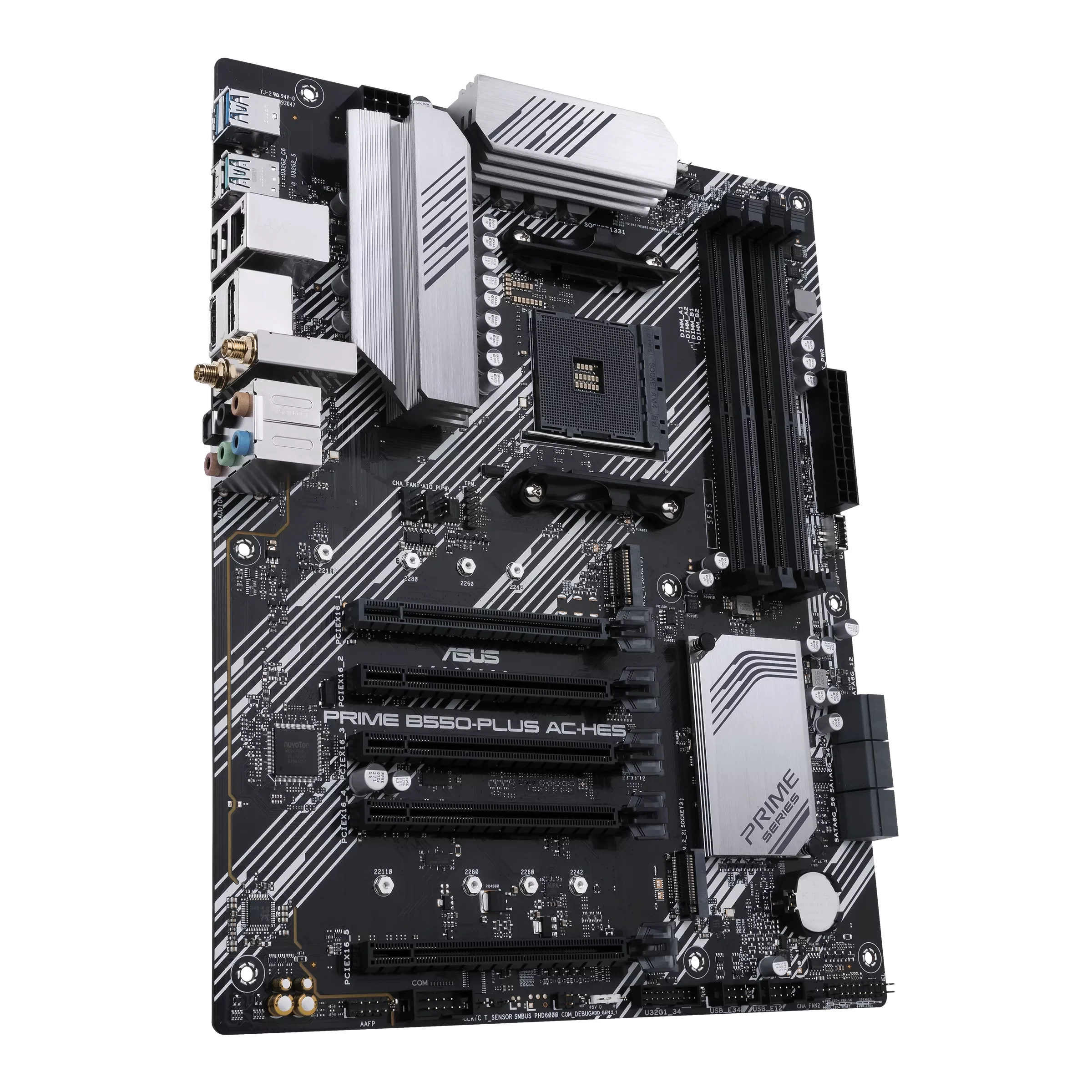 ASUS PRIME B550-PLUS AC-HES Motherboard Socket AM4 CPU DDR4 4866 (OC) Memory Chipset B550 ATX Mainboard