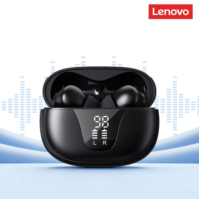 Lenovo XT58 TWS Wireless Earphones Bluetooth 5.4 Gaming Headphones Smart Digital Display Earbuds Ultra-Low Latency 20H Playtime