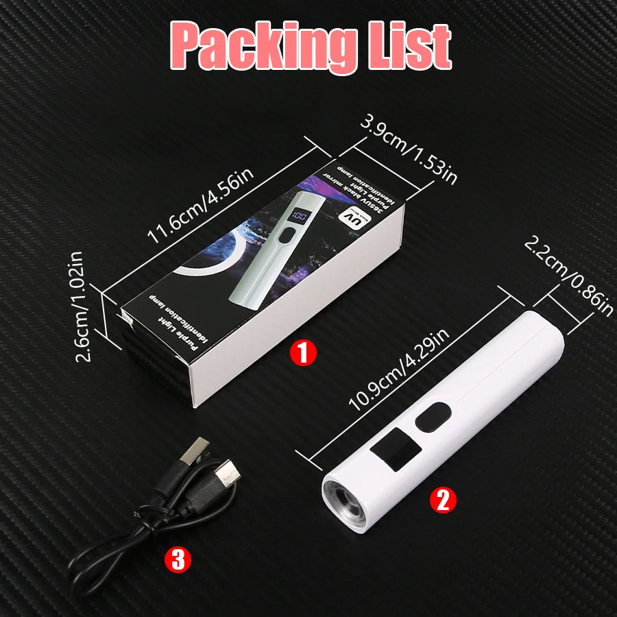 Professional Nail UV LED Lamp Desk With Display Rechargeable Portable Mini Nail Dryer Stand UV Lamp for Nails Art Removable