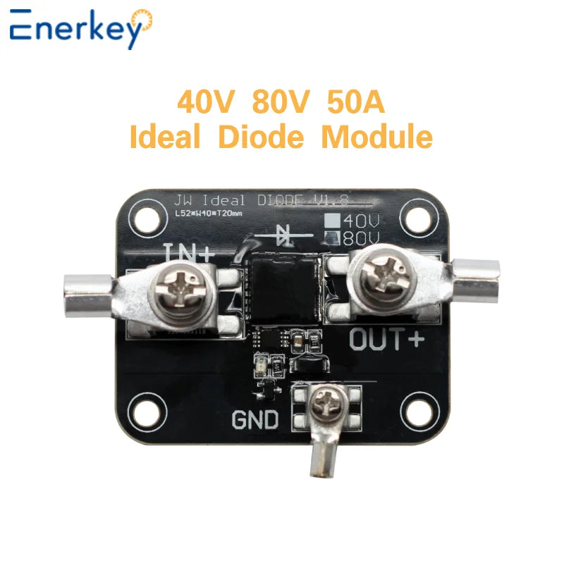 Enerkey Ideal Diode 1.5mR 40V 80V 50A Sufficient Current Photovoltaic Solar Base Station Industrial Control Redundancy Switching