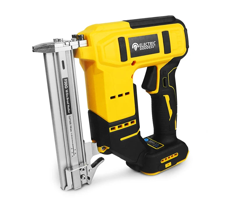 Brushless Electric Nail Gun with Battery Adapter Convert for Dewalt 20v Battery Pin to Milwaukee/Makita 20/18v Battery Pins
