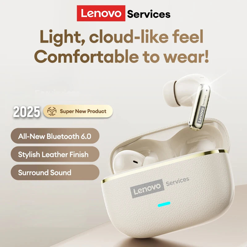 Lenovo LE208 TWS Wireless Earphones Bluetooth V6.0 Hi-Fi AUDIO IMAX-level Sound Earphones Stereo ENC Noise Cancelling Earbuds