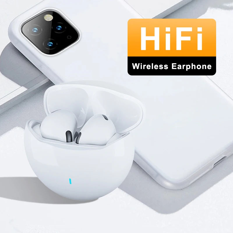 TWS Wireless Bluetooth In Ear Earphones HiFi Stereo Gaming Earphones Noise Cancelling Earbuds with Mic Wireless Headphones