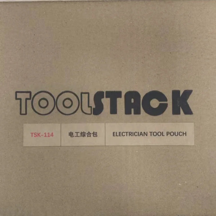 TOOLSTACK Mini Utility Toolkit Quality Hardwear Carpenter Work Tools Bag Quick-Hook Service Kit Hammer & Screwdriver Waist Pouch