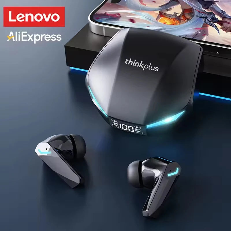 2026 New Lenovo XT53 Bluetooth 5.4 Earphones LED Power Display Gaming Headphones Waterproof Anti-sweat Upgraded Wireless Earbud