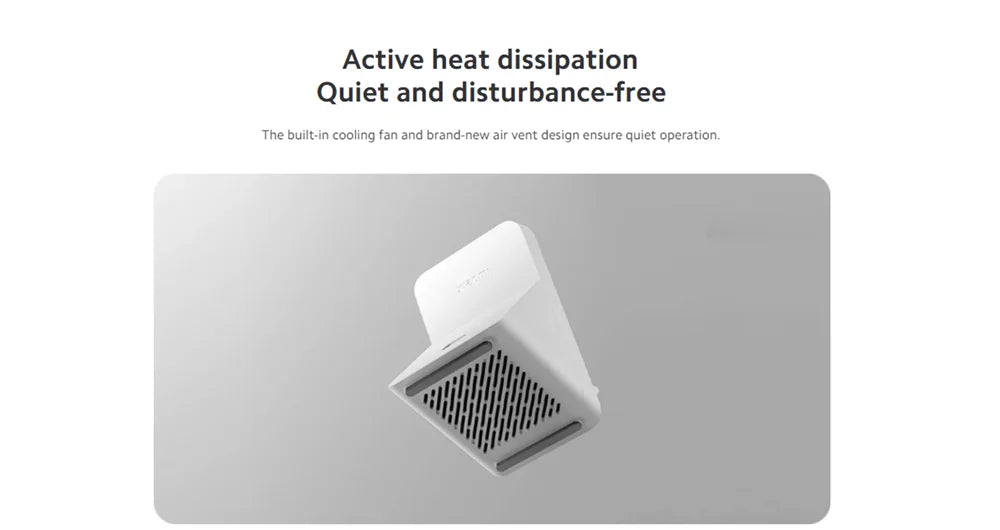 Original XIAOMI 80W Elevating Vertical Air Cooled Wireless Charging Set Fast Charging Station for Smartphone