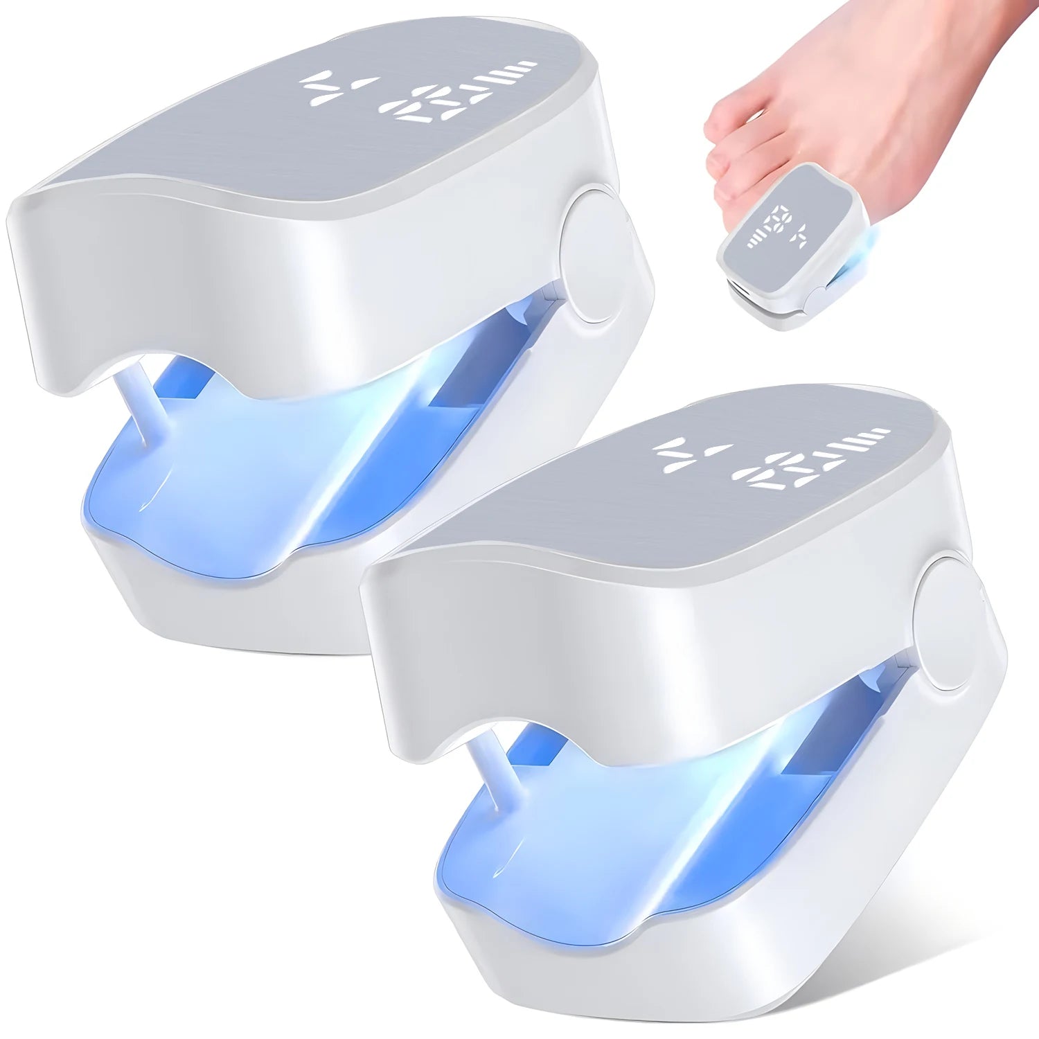 Nail Fungus Treatment LED Laser Device for Cleaning Onychomycosis USB Charge 905nm Infrared Light 470nm Blue Light Nail Salon
