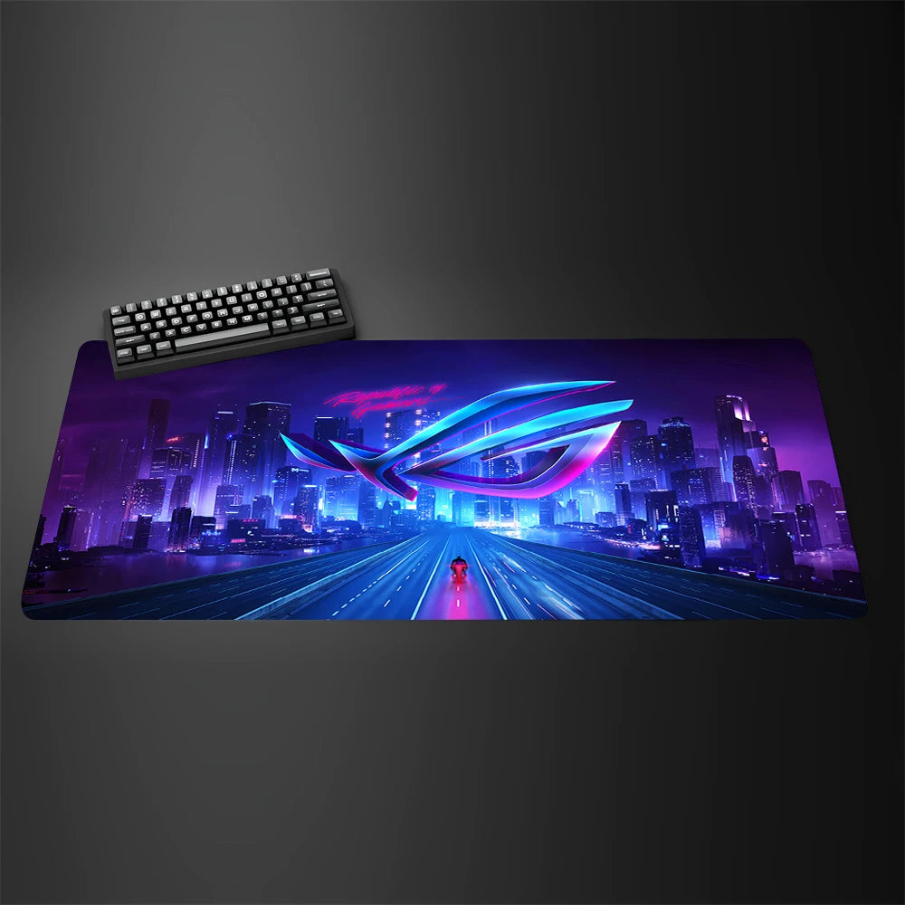 Asus Rog Mause Pad Anime Mouse Mats Gaming Computer Desk Mat Mouse Carpet Pc Accessories Gamer Mouse Pad Speed Rubber Mat