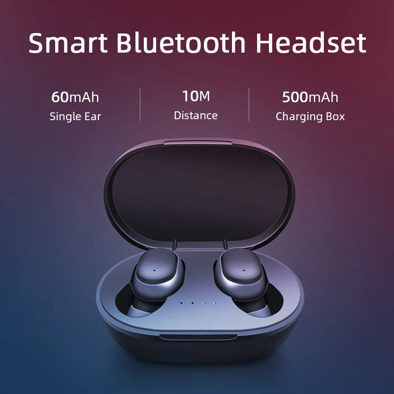 TWS A6S Headset Wireless Earphones Bluetooth Headphones Sport Stereo Fone Bluetooth Earbuds for Xiaomi Huawei