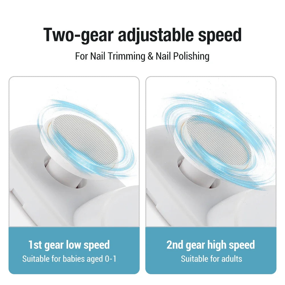 Electric nail clippers for polishing and buffing, automatic nail clippers, rechargeable nail clippers, baby and adult nail art