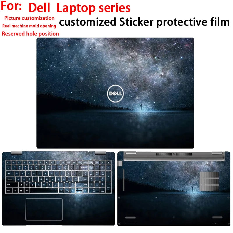 For Dell Latitude 7650 5550 5450 7450 pattern protective film Latitude 9430 7350 5350 2-in-1 laptop shell film body custom film