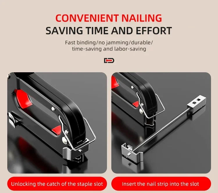 Manual Nailing Gun Light duty Home Use Code Nailing Gun Air Nail Woodworking Special Direct Staple Book Carpentry Tools U/T/N