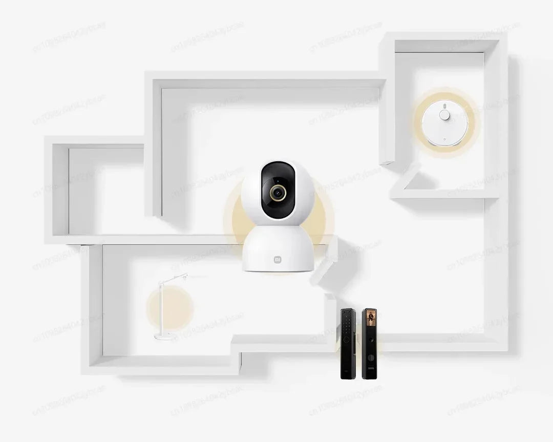 XIAOMI Smart Camera 3 Chinese Version,3K Ultra-clear HD,360° Pan-Tilt-Zoom,AI Human Detection,5 Megapixel Two-Way Voice Calls
