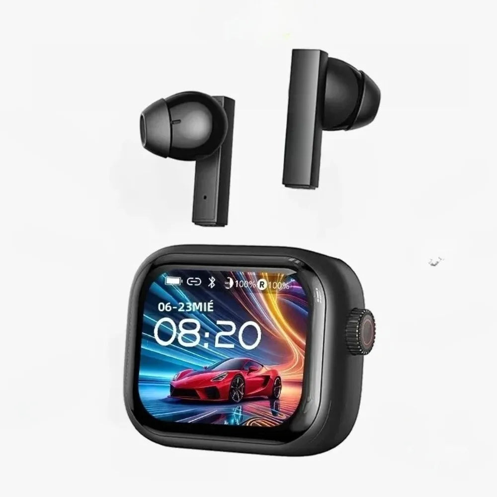 2026 TWS Sports Earbuds Bluetooth V6 Wireless AI Noise Reduction HD On-screen Subtitles Charging Case