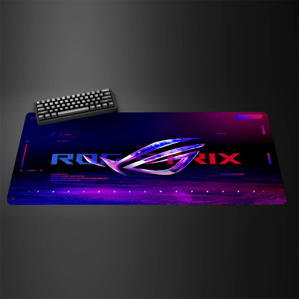 Asus Rog Mause Pad Anime Mouse Mats Gaming Computer Desk Mat Mouse Carpet Pc Accessories Gamer Mouse Pad Speed Rubber Mat
