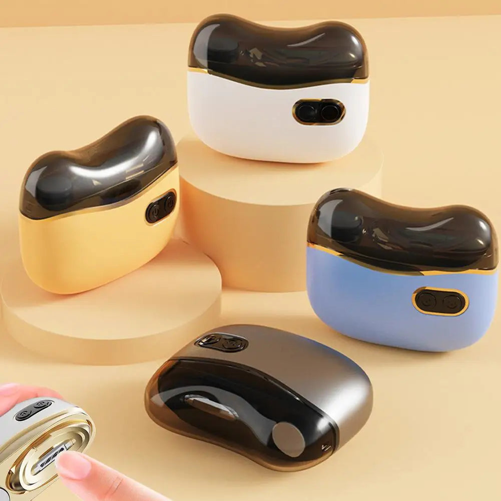 2In1 Electric Nail Tool,USB Charging Nail Clipper Polisher,Adult Kids Fingernail Toe Scissors,Rechargeable Nail Cutter