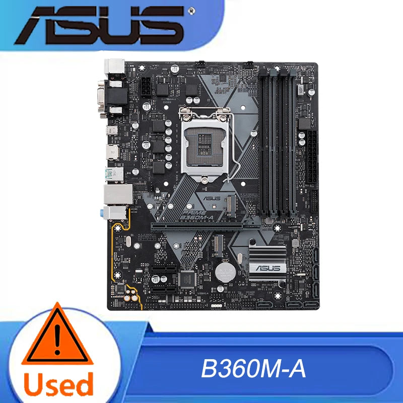 PRIME B360M-A ASUS PRIME B360M-A 64GB LGA 1151 DDR4 Micro ATX B360 Motherboard