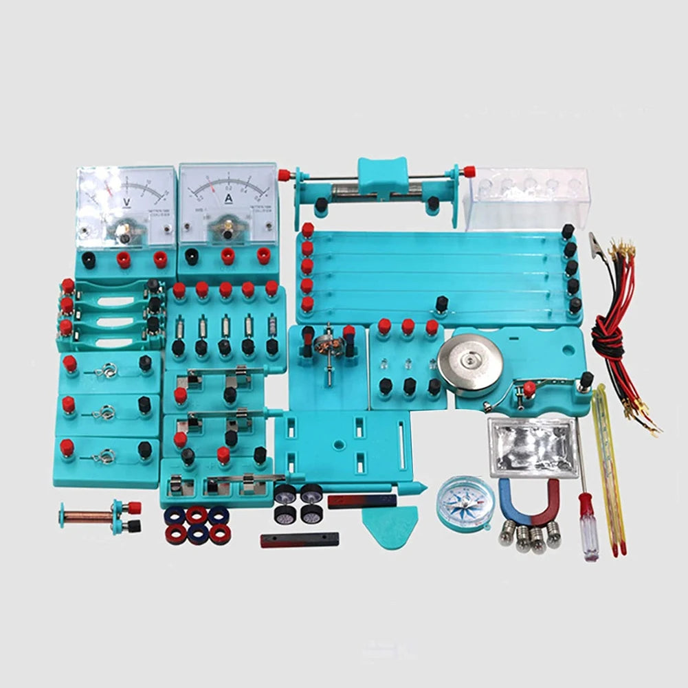 Hot sale Kids Electricity Circuit Learning Kit Physics Experiment Kit Basic Educational ABS Electricity Magnetism Learning Tool