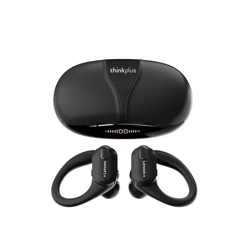 Lenovo Thinkplus Xt80 True Wireless Bluetooth Digital Display Tws Earphones, Ear-Hook Style, Sports In-Ear, Low Latency