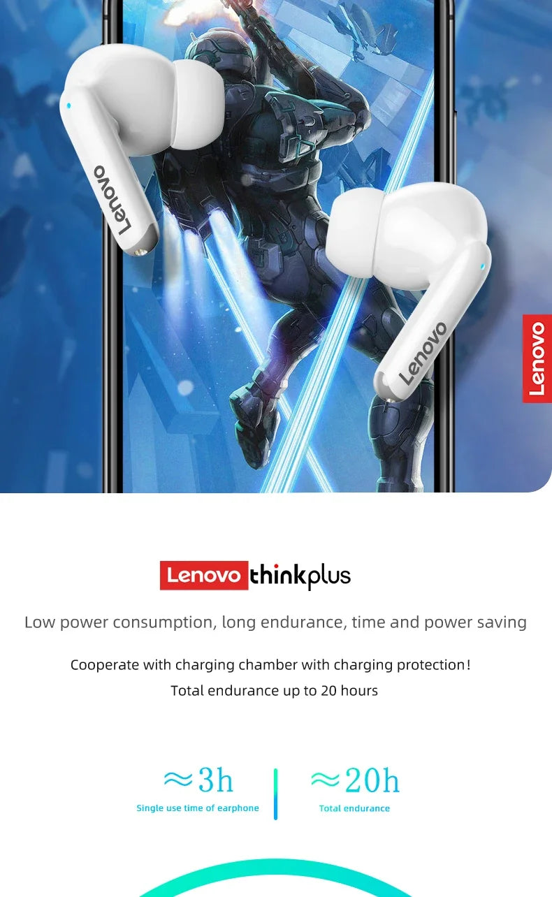 Original Lenovo XT88 TWS Wireless Earphone 5.3 Bluetooth Headphones Stereo Music Call Game Noise Reduction Earbuds Sport Headset