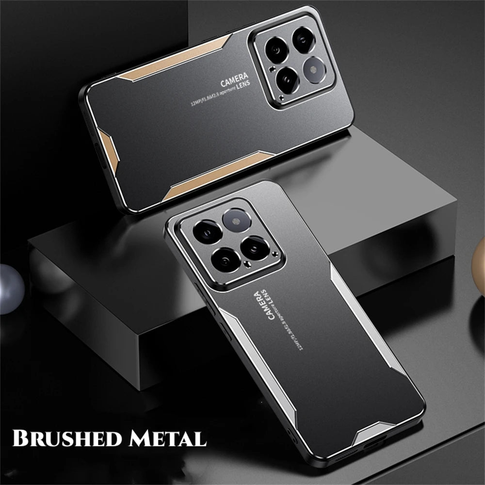 ShockProof Alloy Metal Case For Xiaomi 15T 13T 14T 12T 11T 12X 15 14 13 12 Mi 11i 17 Pro Ultra Silicone Back Cover Shell Cases