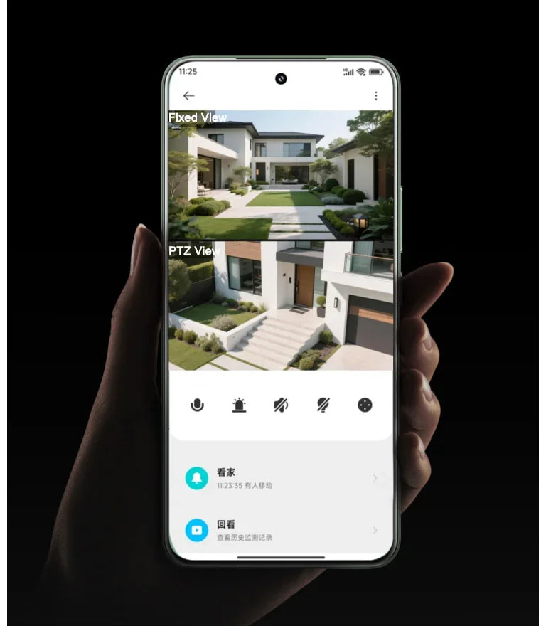 XIAOMI New Outdoor Camera 4 Dual Camera Version，360° 5MP 3K，Audible Visual Alarm，Two-Way Audio，IP66，Chinese Version With Adapter