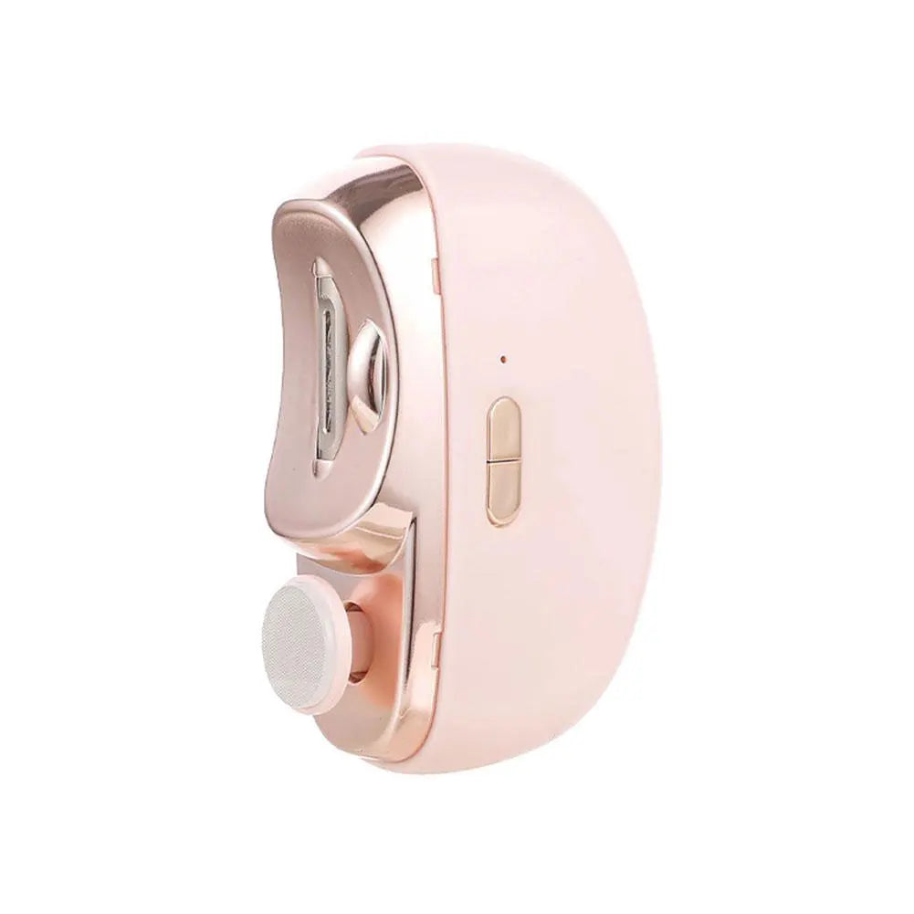 2In1 Electric Nail Tool,USB Charging Nail Clipper Polisher,Adult Kids Fingernail Toe Scissors,Rechargeable Nail Cutter