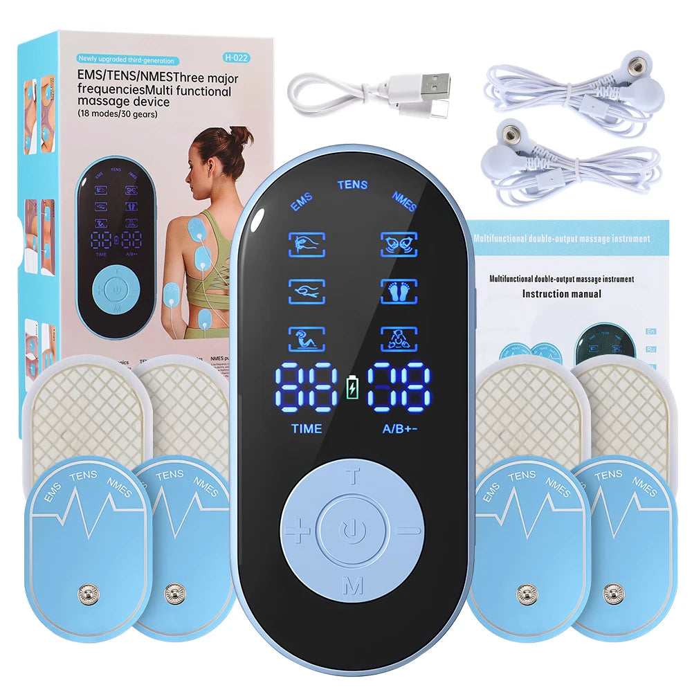 Physiotherapy Tens Muscle Stimulator Electric EMS Acupuncture Body Massage Digital Therapy Slimming Machine Electro Stimulator