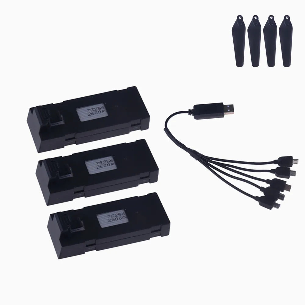 E88 Drone Battery 3.7V 1800/2600/3600/5000/6500mAh For E88PRO E99 E99PRO P1 K3 P10 A13 E525 RC Quadcopter Parts Battery