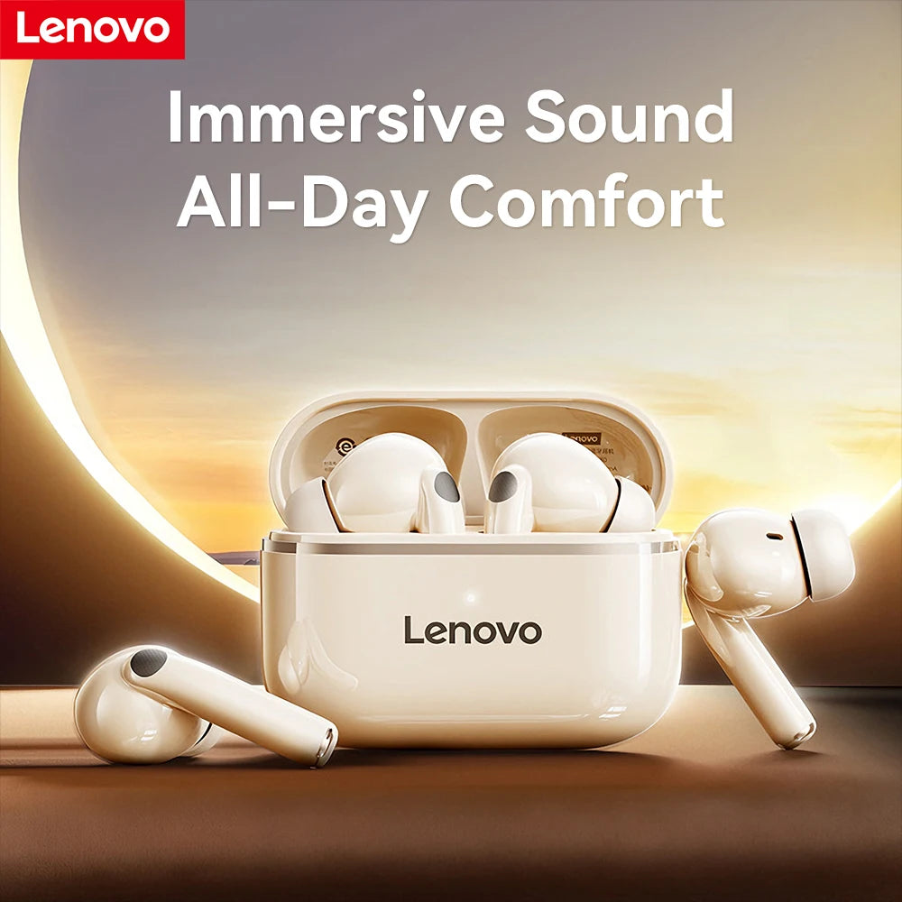 Lenovo True Wireless Earbuds EA230, 13mm Drivers with Big Bass, Bluetooth 5.4, 24H Long Playtime