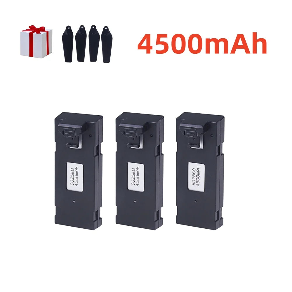 3.7V 4500Mah RC Drone Battery Accessory For E88 E88PRO Ls-E525 E525 PRO Mini Uav Drone Battery Special Rc Part 1/2/3/5/10Pcs