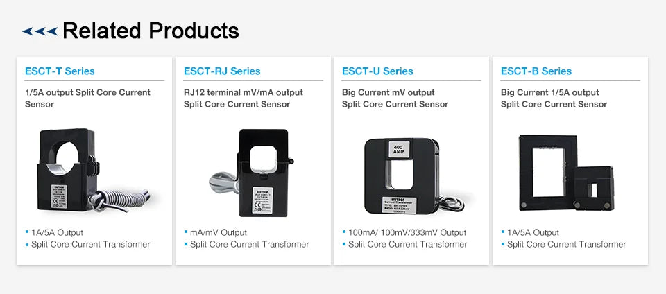 ESCT-TU16 Series, Split Core Current Transformer