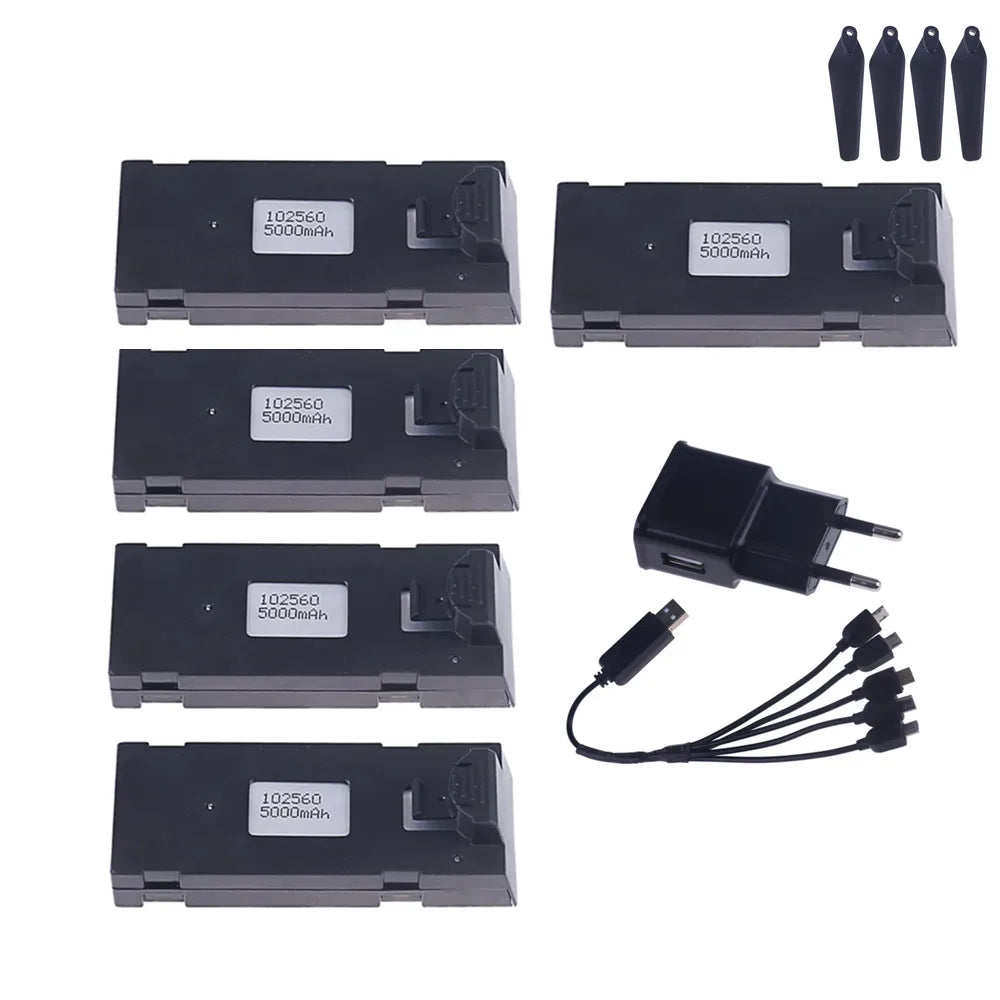 E88 Drone Battery 3.7V 1800/2600/3600/5000/6500mAh For E88PRO E99 E99PRO P1 K3 P10 A13 E525 RC Quadcopter Parts Battery