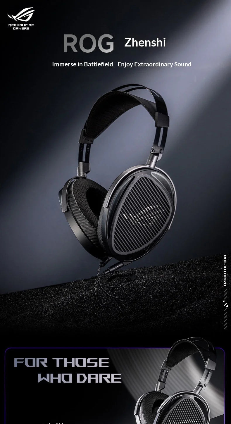 Asus ROG Kithara Limited Edition Headphones Open Back Over Ear Planar Magnetic Wired Headphones 100mm Diaphragm Unit Laptop