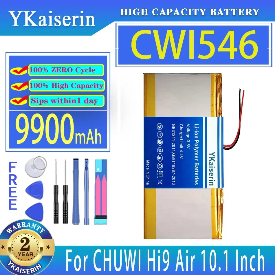 Laptop Battery High-Efficiency Premium Replacement For Chuwi HI 9 Air 10.1 Inch CWI546 Hi9 9900Mah