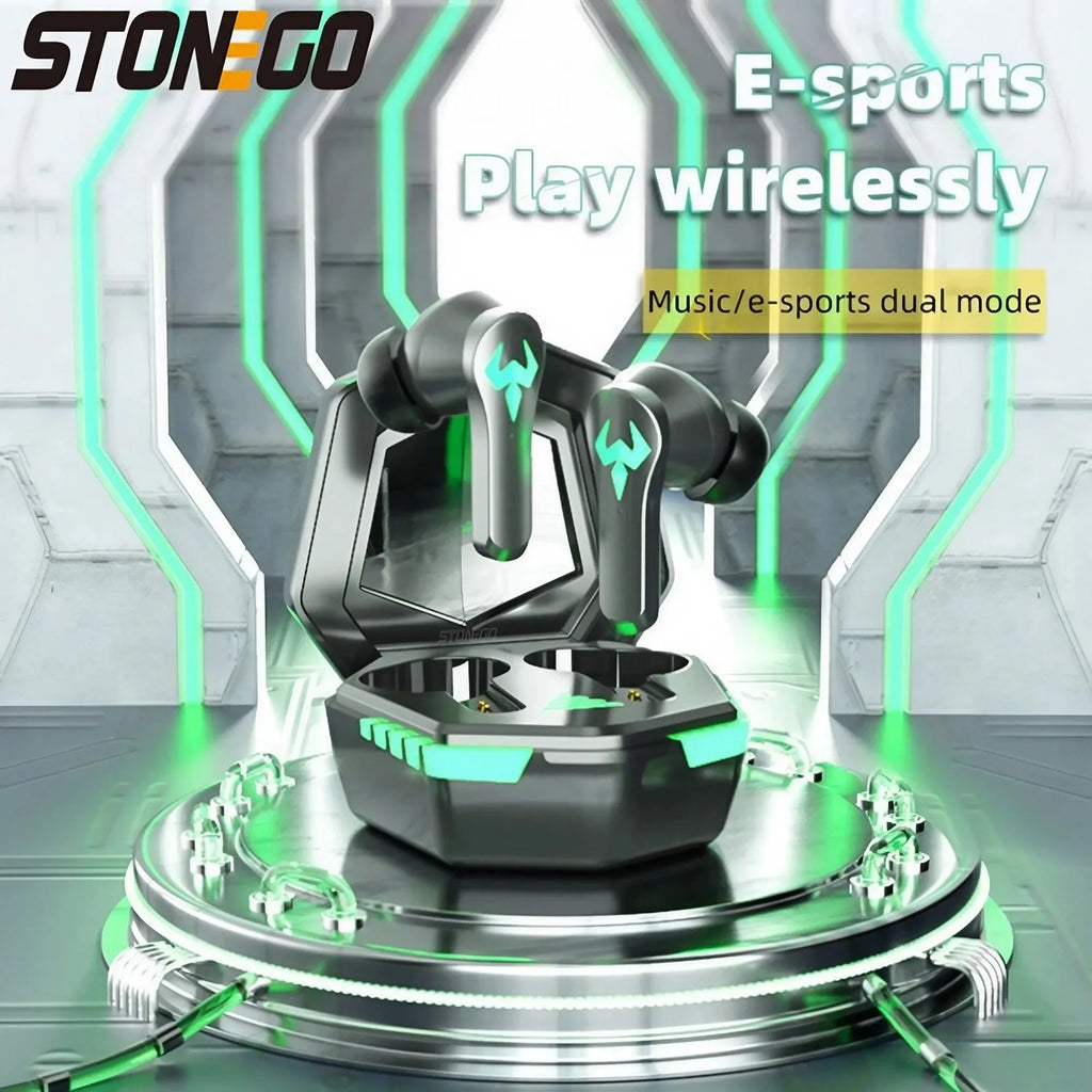 TWS Gaming Headsets Wireless Earphones 9D Stereo Surround Sound Quality Bluetooth Headphones with Microphone Earbuds