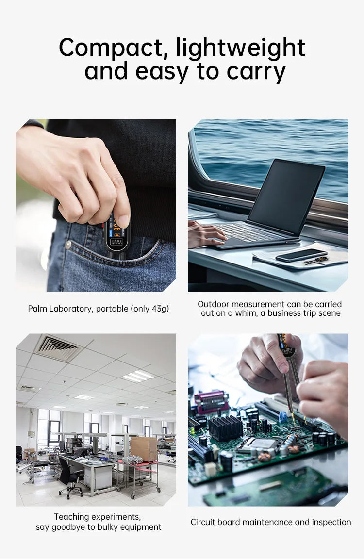 ALIENTEK LT1 Digital TweezersLCR Tester Resistance capacitance Diode Inductancem Circuit board maintenance and inspection
