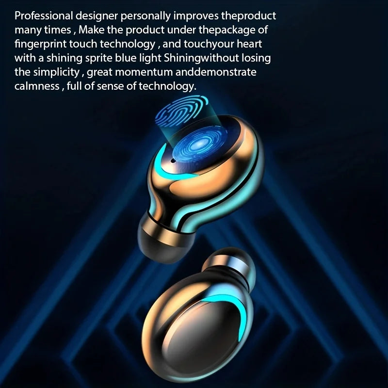 TWS wireless earphones with display screen, good sound quality, compact and exquisite, earbuds with charging compartment headset