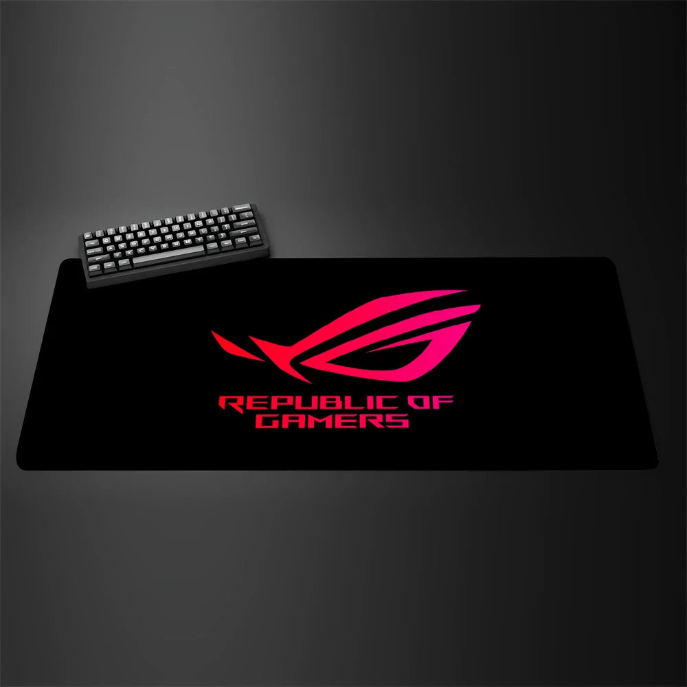Asus Rog Mause Pad Anime Mouse Mats Gaming Computer Desk Mat Mouse Carpet Pc Accessories Gamer Mouse Pad Speed Rubber Mat