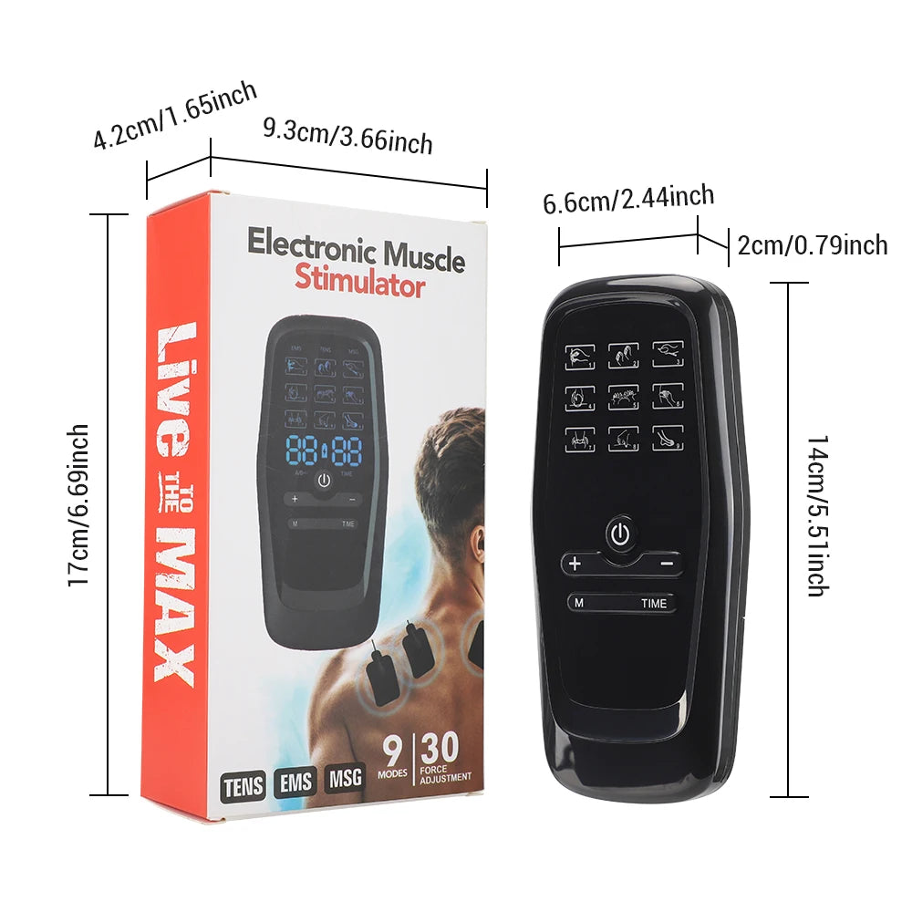 Physiotherapy Tens Muscle Stimulator Electric EMS Acupuncture Body Massage Digital Therapy Slimming Machine Electro Stimulator