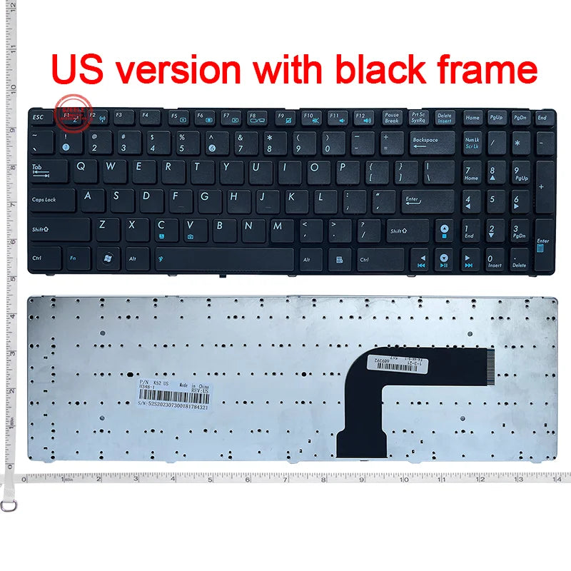 US Keyboard for ASUS K52 K52F K53 K54 K72 K73 A52 A53 A73 U50 N50 N51 N52 N53S N61 N70 N70S N73 G51 G53 G73 X53