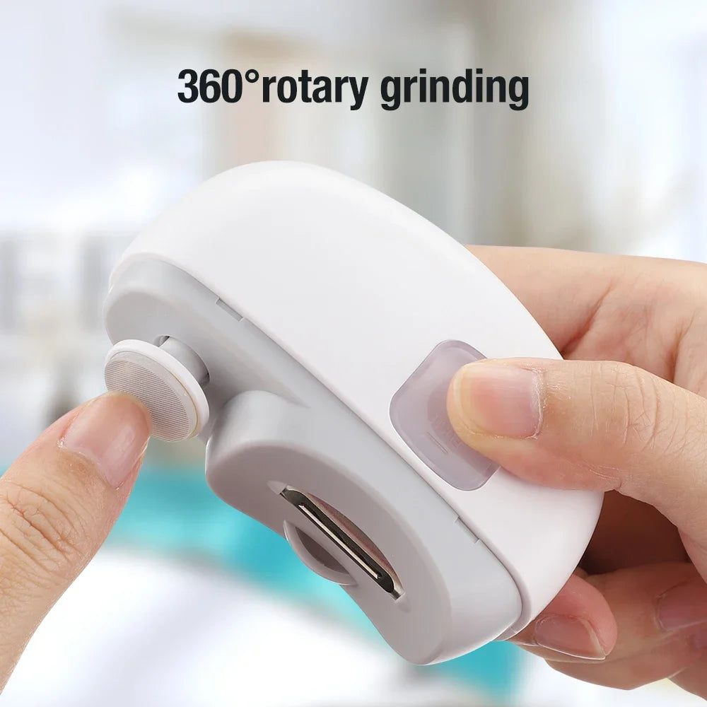 Electric nail clippers for polishing and buffing, automatic nail clippers, rechargeable nail clippers, baby and adult nail art