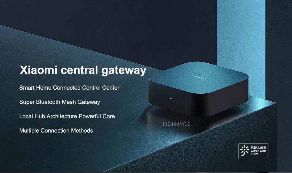 Xiaomi Smart Central Hub Mijia Gateway 4 WIFI Bluetooth Mesh Hub 5GHz 10/100Mbps Smart Home Work With Mi Home APP